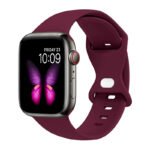 Bracelet Silicone aubergine - Apple Watch