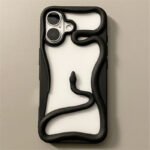 Coque en forme de serpent creux – Noir